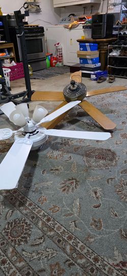2 working ceiling fans..