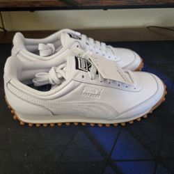 Women's Puma Shoes Size 5.5 Fast Rider Navy Pack-white