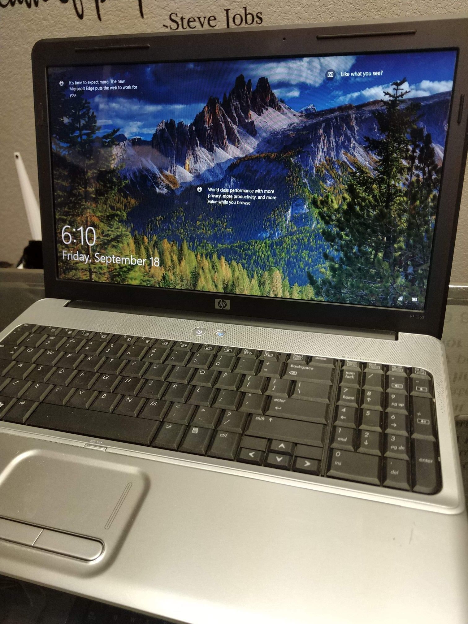 15 inch HP laptop Windows 10 new battery