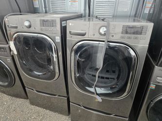 lg washer and dryer set electric extra large capacity
