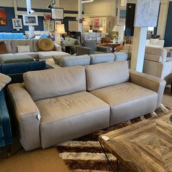 Truffle Leather Sofa