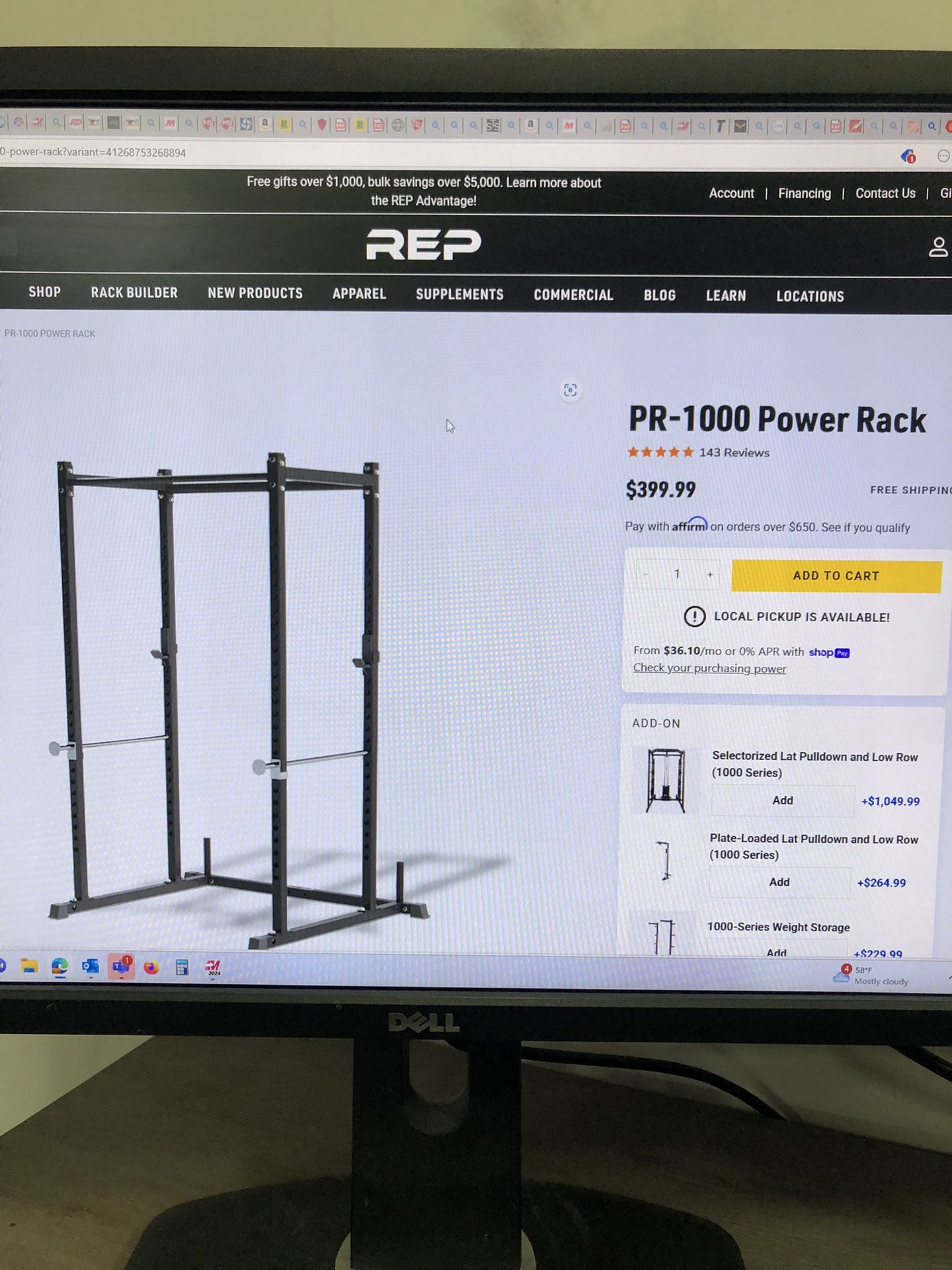 Power Rack Bench Barbell Weights