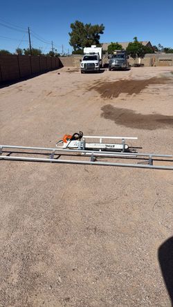 Stihl chainsaw and Alaskan mill