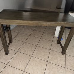 Best Master Furniture Yosef Rectangular Bar Table with 2 Usb Ports/Electrical Outlet,