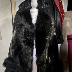 black fur coat akira 