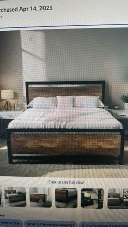 Full Size Platform Bed Frame with under bed storage