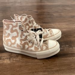Girls Leopard Converse  