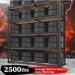 Brand New In Box Heavy Duty 5 Tier Garage Shelves Holds Upto 2500lbs 72"×20"×40"