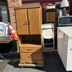 Closet Sauder Orchard Hills Armoire in a Carolina Oak finish