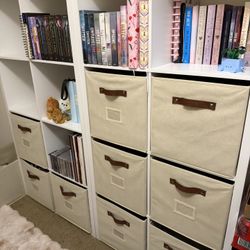 White Cube Storage Shelves