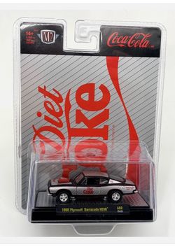 M2 Machines 1968 Plymouth Barracuda HEMI Diet Coke Limited Edition Die Cast 1:64