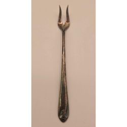 Wm Rogers Mfg Co Original Rogers Silver Plated Cocktail Pick Fork 6 Inch Vintage
