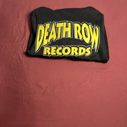 Death Row Records Official, black and yellow hoodie (M) Snoop Dog , Dr. Dre,2pac