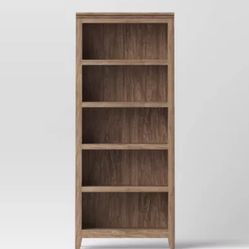 72" Carson 5 Shelf Bookcase