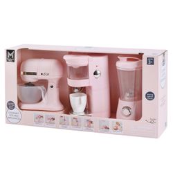 🔥NEW🔥 Member's Mark 3-Piece Gourmet Kitchen Appliances Playset, Ages 3+, Pink