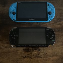 PS Vita 2000 & PSP 1001 (w/ games and chargers)