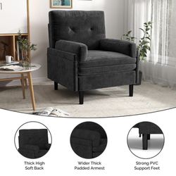 Convertible Twin Sleeper Sofa Bed Couch, with Pull-Out Feature, 5 Adjustable Backrest Positions, Removable Armrests, Ottoman, and Storage for Living R