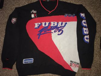 Fubu racing crewneck