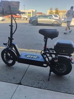 Electric Scooter with Seat & Storage Box - Great Condition