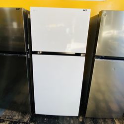 White LG Top Freezer Open Box Apartment Size No Credit Needed