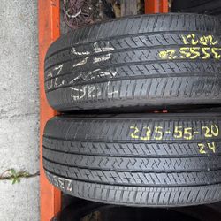 20 tires bridgestone 235/55/20 with free installation $120 both
