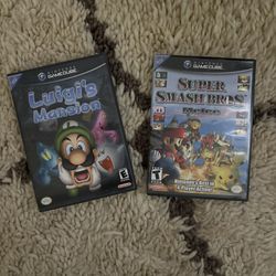 Smash Bros Melee & Luigis Mansion Gamecube