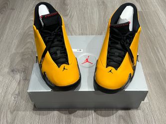 Size: 11. Jordan 14 Retro Universal Gold