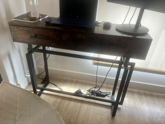Console Pair and Wire Chair