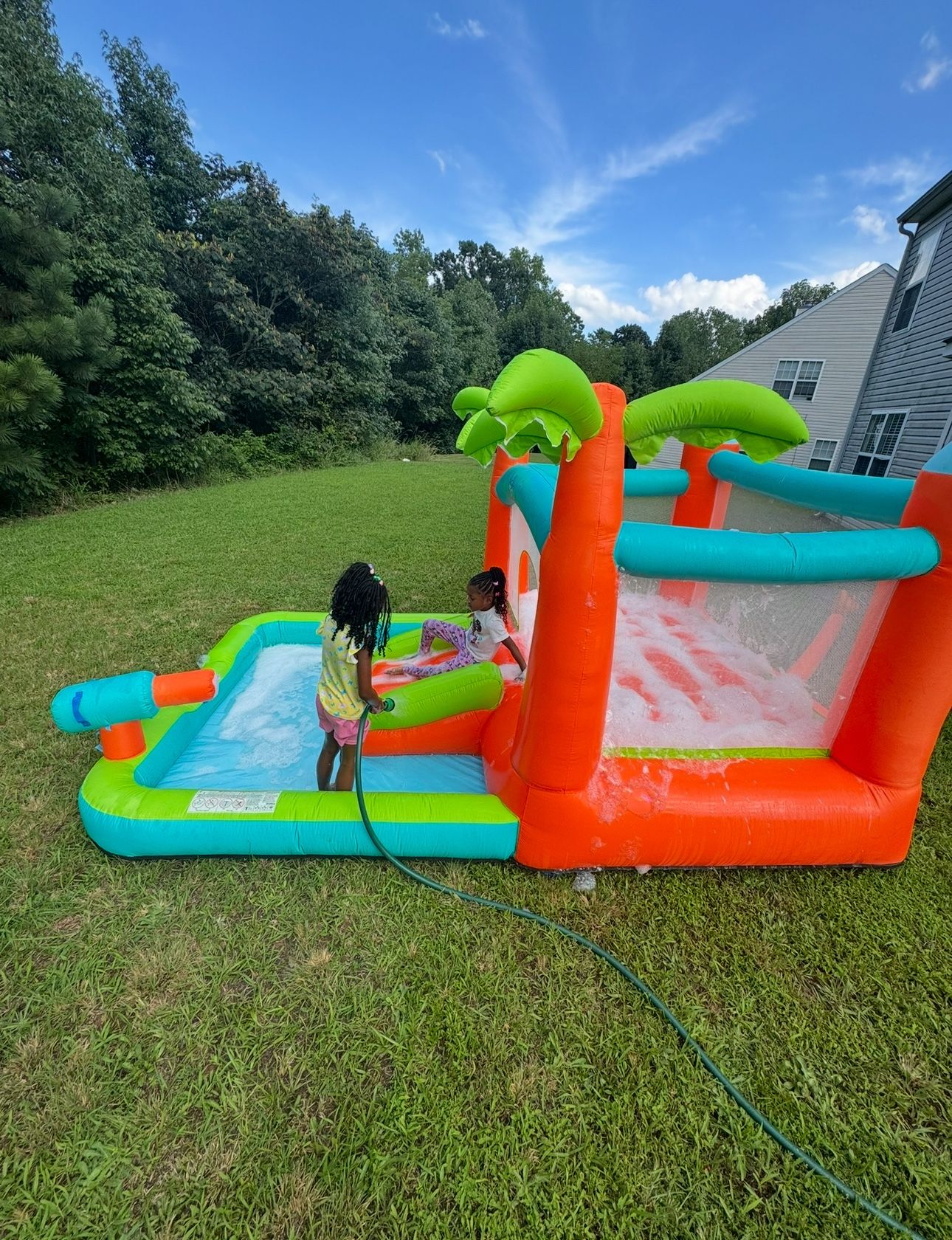 H2OGO! Kids Tropical Outdoor Inflatable Mega Bouncer