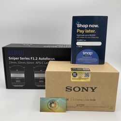 Sony FX30 Cinema Camera with Sirui Sniper Series F1.2 Autofocus 8/29 Sale!