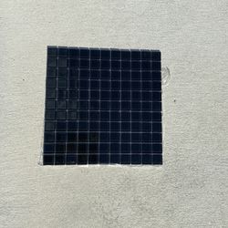 Black Glossy Glass Tiles 