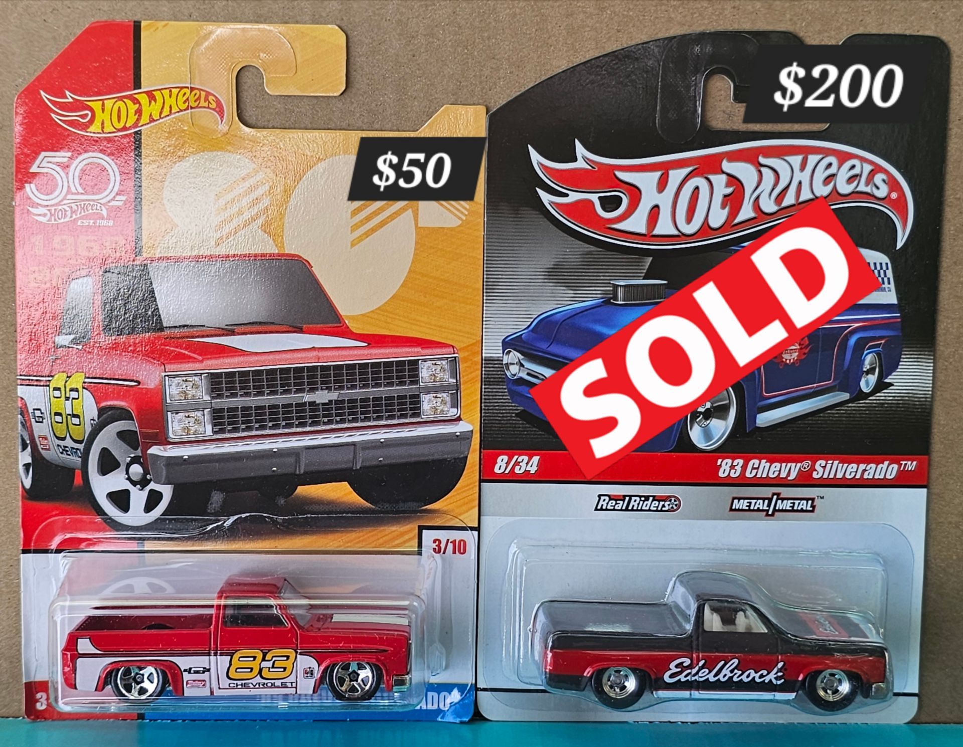 Hot wheels '83 Silverados (including a few HTF)