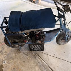 Vintage Springer Mini Bike Honda Motor 5hp 420 Chain Big Carb