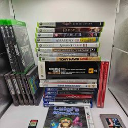 "Multi-Platform Retro Gaming Collection:
Xbox Classics, Wii Favorites & PS4 Hits +
Luigi's Mansion