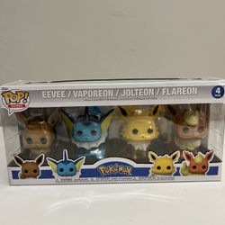 Funko Pop! Pokemon - Ultimate 4-Pack Eevee, Vaporeon, Jolteon, Flareon