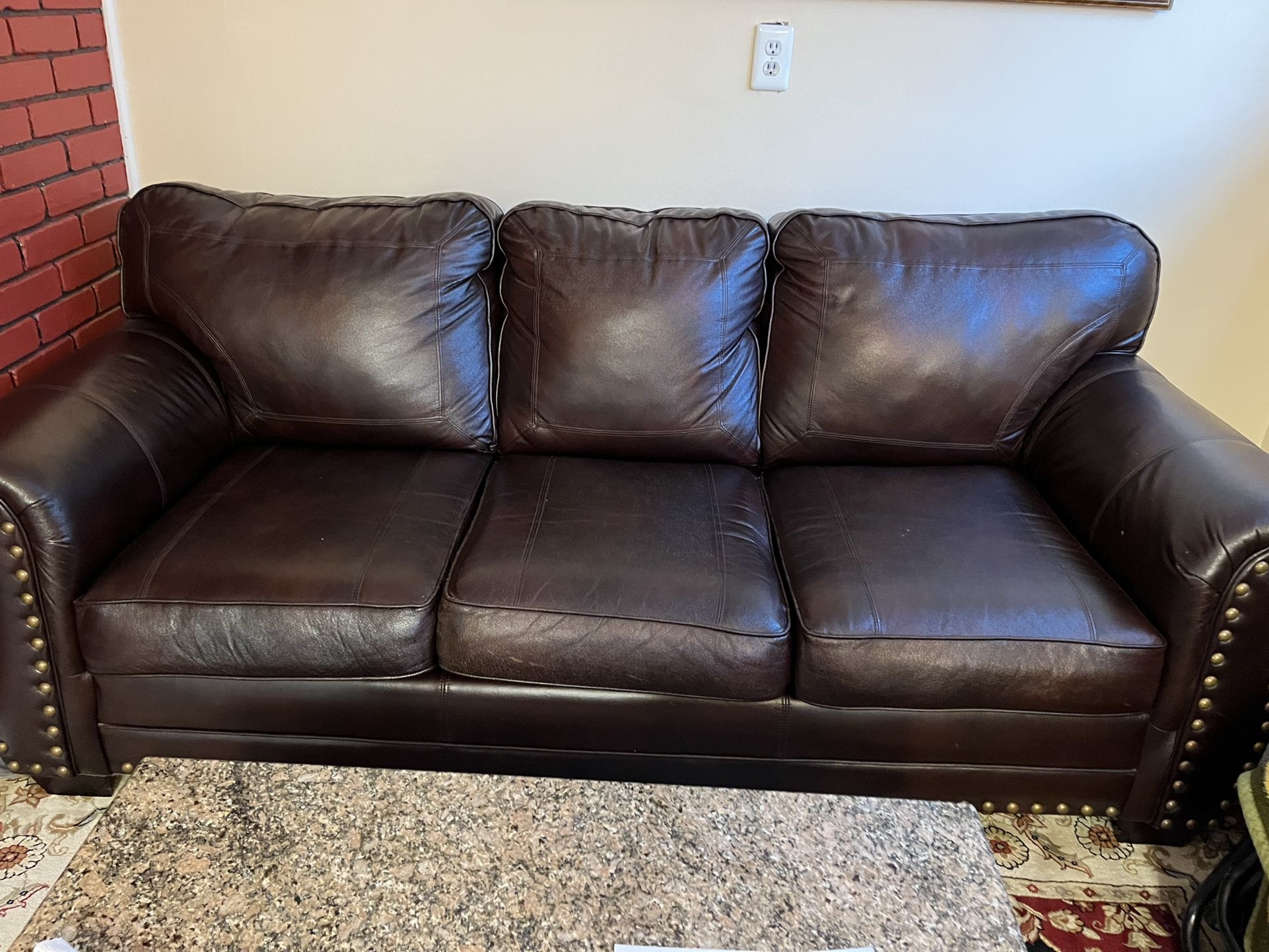 Leather Couch $200