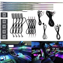 18 in 1 Full LED Bead Symphony Dream Car Interior Ambient Lighting Wireless kit