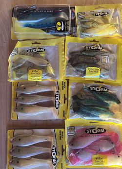 12 Packs Storm Wildeye Swim Shad Swimbaits, 4”,5”,6”,7” Fishing Lures for  Sale in Los Angeles, CA - OfferUp