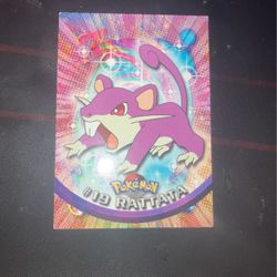 1999 Rattata Tv Animation Edition Topps Pokémon Card