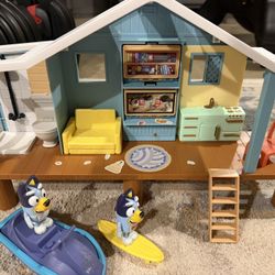 Bluey Doll house With Toys 