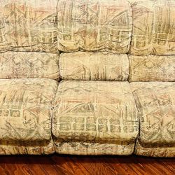 Couch w/ Double Recliners 