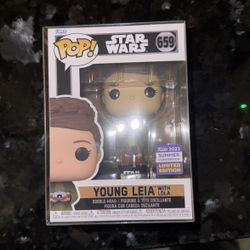 Young Leia With Lola Funko 