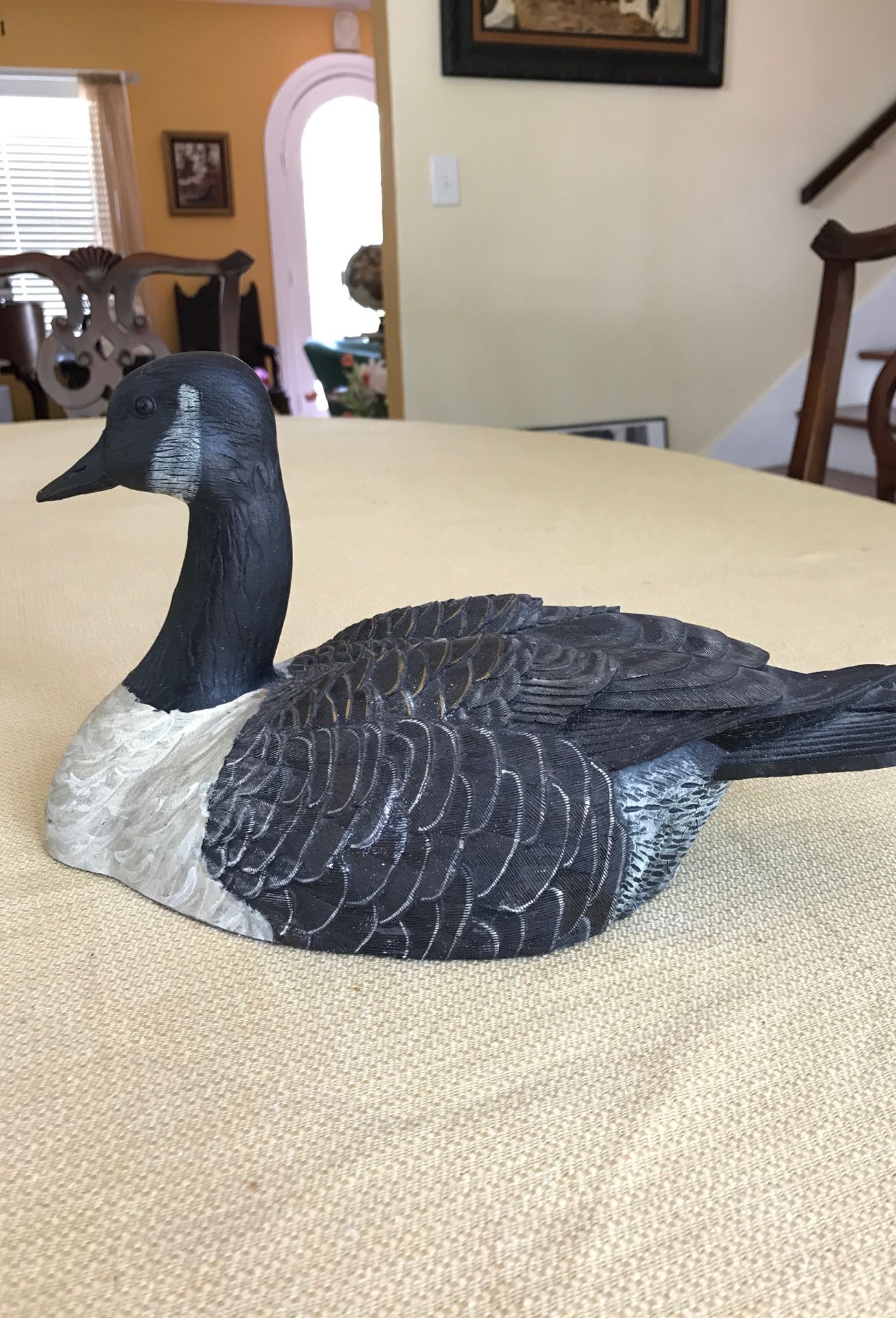 Duck statue signed by the artist nearly 11 inches long in very good condition