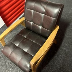 Brown Leather Armchair