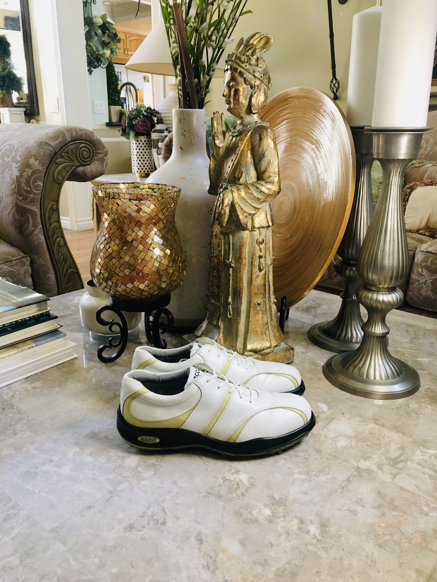 underviser Snavset støj Womens Ecco Golf Shoes White/Green Leather Size EU 39 US 8 for Sale in  Anaheim, CA - OfferUp