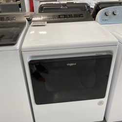 Whirlpool White 7.4 Cu. Ft. Smart Too Load Electric Dryer