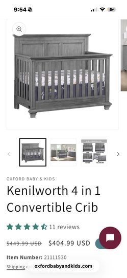 NEW Baby Crib + Mattress (NEVER OPENED)