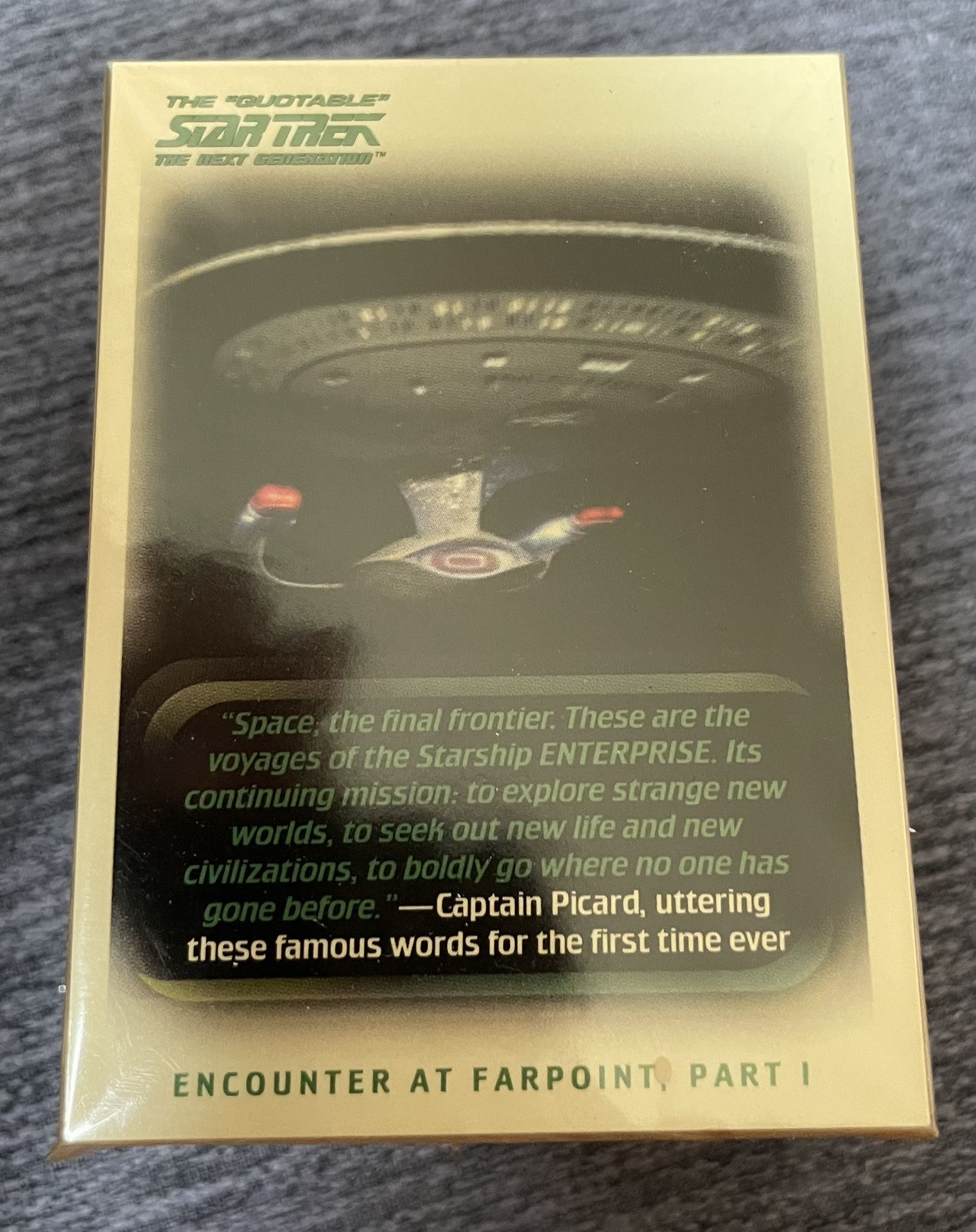 STAR TREK THE QUOTABLE THE NEXT GENERATION 2005 RITTENHOUSE BASE CARD SET 110
