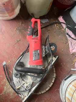 BAUER 15 Amp, 14 in. Portable Concrete Pull Saw