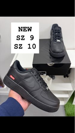 NEW Nike Air Force One Black Supreme SZ 9/10